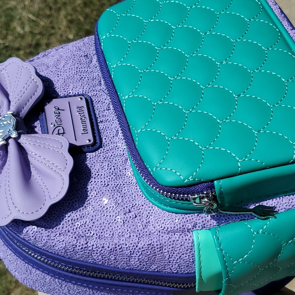 Little Mermaid Ariel Sequin Loungefly Backpack